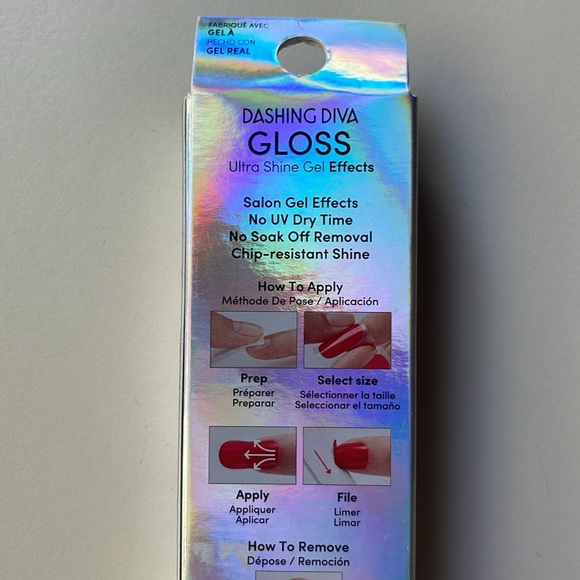 Dashing Diva Gloss Gel Nail Strip Kit in Champagne Pop - Picture 4 of 8